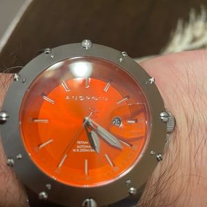 Aragon orange Enforcer watch